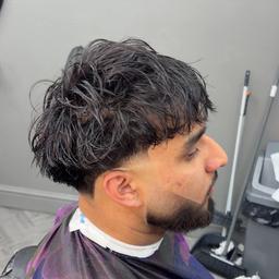 Full haircut and beard