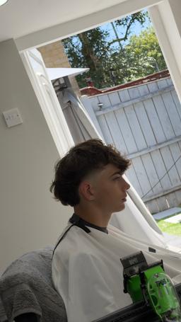 Burst Fade/Modern Mullet