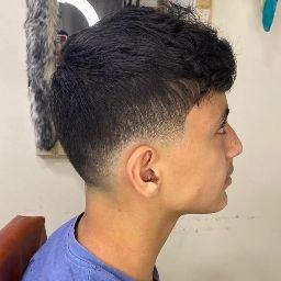 Burst fade/mullet